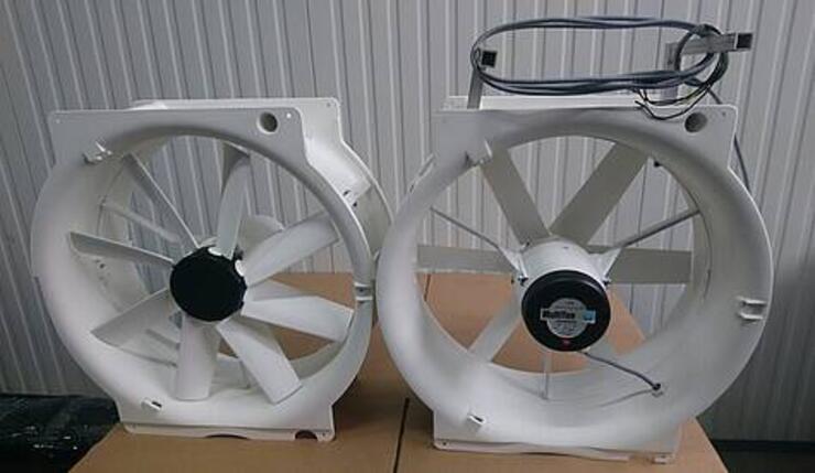 2 nette vostermans multifan ventilatoren 