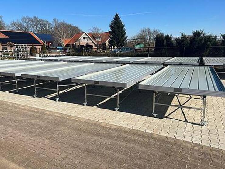 Aluminium kweektafels / verkooptafels / roltafels