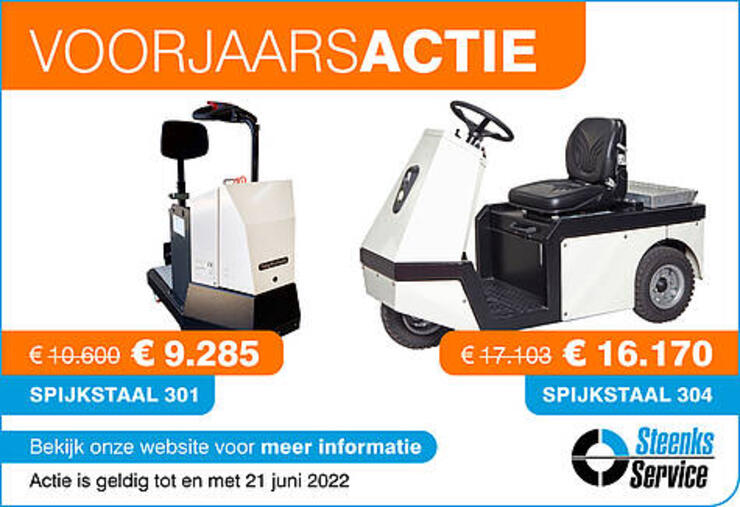 ACTIEPRIJS Spijkstaal 301 & 304 elektro trekker