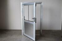 Nieuwe aluminiumdeuren 1160x1960 mm | incl.: paniekhendel | optioneel: Plexiglas