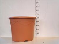 GLOEDNIEUWE partij terracotta 12 liter / 31 cm sierpotten