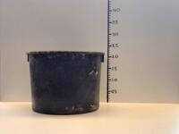 Grote partij zwarte 10 liter / 29 cm potten