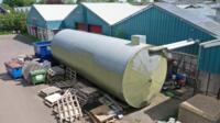 Buffertank 133 m³ | Lengte: 12.260 mm | Totale hoogte: 4.100 mm