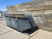 10 m³ container met hydraulische klep