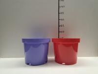 GLOEDNIEUWE partij paarse - rode 3 liter / 19 cm Kreuwel KPG potten